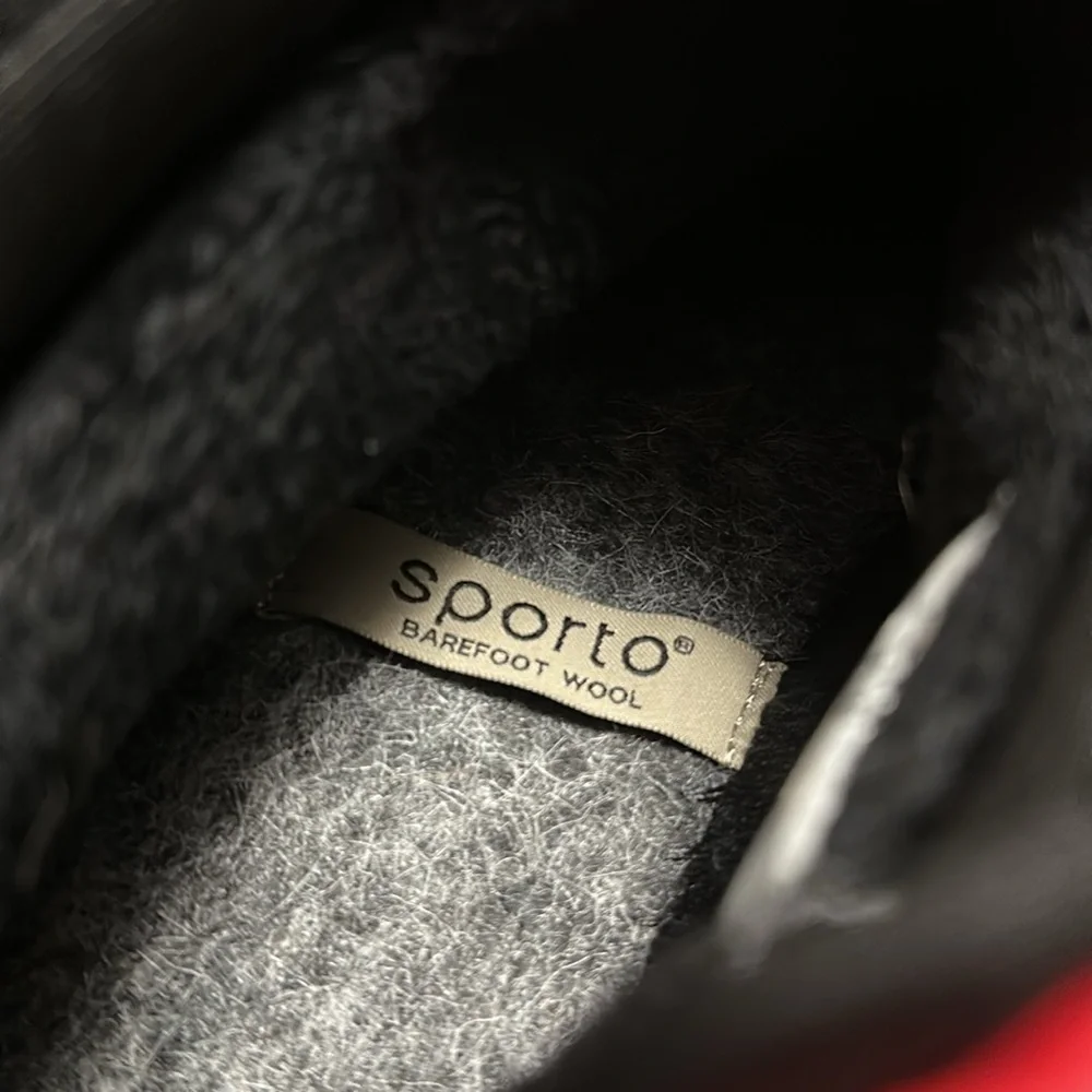 Sporto Tracy Red and Black Pull-On Waterproof Winter Sneaker Boots